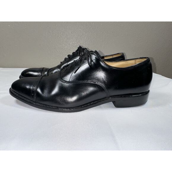Allen Edmonds Men’s Fifth Avenue Cap Toe Dress Shoes Black Leather 9.5 D Wide - Picture 3 of 14